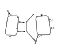 Portaequipajes Motocicleta Alforjas para Motocicleta para ZONTES ZT703 ZT703F Soporte para Alforjas Caja Marcos Traseros(Plata)