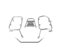 Portaequipajes Motocicleta para Suzuki para V-Strom 650 DL650 2017-2022, baúl Trasero para Motocicleta, alforjas, Soporte para portaequipajes(Silver One Set)