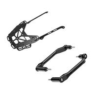 Portaequipajes Motocicleta para Tenere 700 2019-2024 para XTZ700 para Rally Edition 2020-2024 Portaequipajes Trasero Juego Manijas Agarre Pasajeros(Plata)
