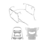 Portaequipajes Motocicleta Para Tiger 1200 GT Para Rally Pro 2022-ON Alforja Caja Trasera Soporte Equipaje Acero Inoxidable Estante Motocicleta Superior(Silver One Set)