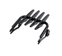Portaequipajes Motocicleta Para Touring Para Electra Para Glide Para Road Para King Para Street 2009+ Portaequipajes Stealth desmontable para dos personas Moto portaequipajes(Gloss Black)