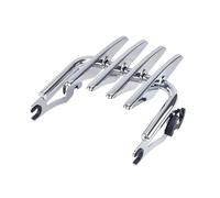 Portaequipajes Motocicleta Para Touring Para Electra Para Glide Para Road Para King Para Street 2009+ Portaequipajes Stealth desmontable para dos personas Moto portaequipajes(Chrome)