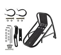 Portaequipajes para Bicicleta Aleación de Aluminio Soporte Delantero de Hierro Capacidad de 15 kg Equipo de Ciclismo Cesta de Accesorios Soporte para Saco de Dormir Marco de Montaje Viajes Viaje