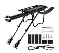 Portaequipajes para Bicicleta de montaña, Portabultos Bicicleta Trasero, portaequipajes para Bicicletas de aleación de Aluminio con Guardabarros y Reflector para MTB de 24-29 Pulgadas