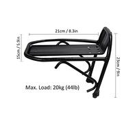 Portaequipajes para Bicicletas Portaequipajes para Bicicletas de aleación de Aluminio Resistente para Bicicletas Plegables de Carretera eléctricas de montaña Capacidad de Carga