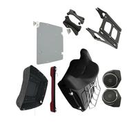 Portaequipajes para Moto para Street para Glide para Special FLHXS 2014-2021 Motocicleta Portaequipajes Respaldo Altavoz Y Luz Trasera Kit De Accesorios(Multi-Colored A)