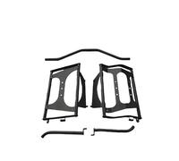 Portaequipajes para Moto para ZONTES 368G 2024 2025 2026 Caja De Acero Inoxidable Placa Base Y Estante Lateral Soporte Motocicleta Bolsa Aluminio(Black A)