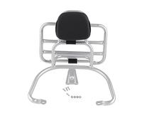 Portaequipajes para Motocicleta, Portaequipajes Trasero Plateado con Cojín de Respaldo Apto para Sprint Primavera 50 125 150 250 300 GTS