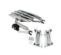 Portaequipajes para Road Street Glide 2014-2024 2021 2020 2019 Kit Hardware Acoplamiento Portaequipajes Stealth Motocicleta Motocicleta Soporte Trasero(Cromo)