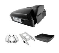 Portaequipajes para Touring para Road King para Road Glide para Street Glide para CVO Electra Limited Baúl Superior Recortado 10.7" Moto Box Maletas Maletero Motocicleta Soporte(09-13 CH Whole Set)