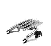 Portaequipajes Portaequipajes Desmontable Doble con Montaje Stealth Cromado para Touring Street Electra Glide Road King FLHT FLHX 2009 En Adelante