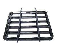 Portaequipajes Portaequipajes Superior Universal De Aleación De Aluminio para Carga De Techo De Coche, Cesta De Equipaje con Barras para SUV, Cubierta Única, 127x97cm, Color Negro