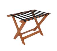 Portaequipajes portátil para Viajes y hogar - Soporte para Zapatos, soporta hasta 50 kg, diseño Compacto para Habitaciones y hoteles, marrón (80 x 58 x 45 cm)