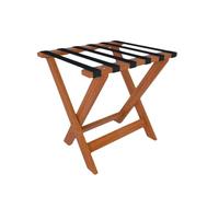 Portaequipajes portátil - Portamaletas y Zapatos Resistente, soporta hasta 50 kg, Ahorra Espacio en Habitaciones de Invitados, dormitorios y hoteles - Marrón (60 x 50 x 45 cm)