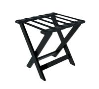 Portaequipajes portátil - Soporte Resistente para Maletas y Zapatos, soporta Entre 40 y 50 kg, Organizador Compacto para Habitaciones de Invitados y hoteles (Negro, 80 x 58 x 45 cm)