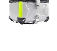 Portaequipajes Ride Pillion Baúl Trasero Universal para Motocicleta De 45L Y 55L, Impermeable, Caja De Herramientas, Baúl Superior De Aluminio(X-55L-silver)