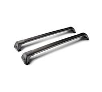 Portaequipajes Techo para Peugeot para Partner LWB 5 Puertas Furgoneta 2008-2015 Cerradura Cinturón Aleación Aluminio LED Disparo Corss Rack 2 Piezas Baca Coche Blandas(Negro)