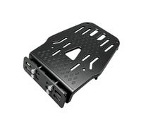 Portaequipajes Trasero Aluminio con Respaldo Acolchado para Eléctrico con Superficie Perforada y te Lateral Acuado para Pasajeros en splazamientos, Negro