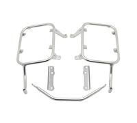 Portaequipajes Trasero Moto para XL750 Transalp 750 2023-2024, Caja Lateral Bolsa Alforja Soporte Maletero Soporte Alforjas Kit Soporte Portaequipajes Lateral(Plata)