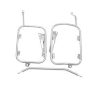 Portaequipajes Trasero Moto Portaequipajes Acero Inoxidable para Benelli TRK702 TRK702X, Soporte para Caja Herramientas Soporte para Alforjas TRK 702X(Plata)
