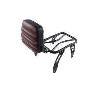 Portaequipajes Trasero Moto Portaequipajes Individual con Respaldo para El Conductor para Indian Scout para Rogue Sixty Bobber Twenty ABS 2018-2023(Brown TypeA Backrest)
