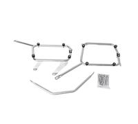 Portaequipajes Trasero Moto Soporte para Caja Lateral Alta Resistencia para Zontes 703F: Construcción Acero Inoxidable Y Acero Al Carbono.(Carbon Black)