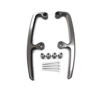 Portaequipajes Trasero Motocicleta para Kawasaki Z 650 Z650 para Ninja650 2017-2022 Kit Barra Agarre para Riel Asiento Trasero Pasajero Motocicleta(Titanio)