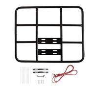 Portaequipajes trasero para bicicleta, cesta de equipaje ajustable, soporte universal con banda reflectante, plataforma de aluminio resistente, cesta de transporte impermeable para entregas