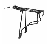 Portaequipajes trasero para bicicleta con barras P2R de aluminio negro ajustable