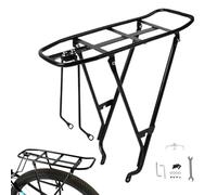 Portaequipajes trasero para bicicleta, grueso ampliado, estable y ajustable en altura, accesorios de transporte para entusiastas del ciclismo al aire libre