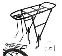 Portaequipajes Trasero para Bicicleta | Portabultos Ampliado Y Engrosado - Construcción Ajustable Estable Instalación Sencilla para Viajes Exteriores y Desplazamientos
