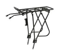 Portaequipajes trasero para bicicletas de 24 a 29 pulgadas con soporte para bomba ( Negro )