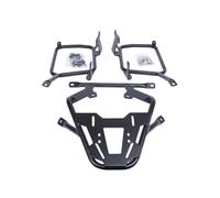 Portaequipajes Trasero para Moto Alforjas Laterales para Motocicleta, Marco de Estante, Caja Superior, Soporte para alforja para CB500X CB400X(Iron Black)