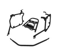 Portaequipajes Trasero para Moto Portaequipajes De Acero Inoxidable para CRF1100L para Africa Twin Adventure Sport 2021 Alforjas para Motocicleta Soporte Alforja Superior(Negro)