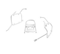 Portaequipajes Trasero para Moto Soporte de alforjas Laterales para Caja Superior Motocicleta, para BMW F800GS F700GS 2009-2017(Prata)