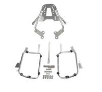 Portaequipajes Trasero para Motocicleta Alforjas Laterales para Motocicleta, Marco de Estante, Caja Superior, Soporte para alforja para CB500X CB400X(Prata)