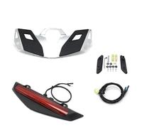 Portaequipajes Trasero Portaequipajes con Luz LED Trasera para Gold para Wing para Goldwing GL1800 GL 1800 para Tour 2021 2022 Baúl Trasero para Motocicleta Portaequipajes Moto(Chrome and Red Set)