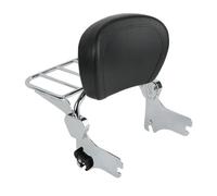 Portaequipajes Trasero Respaldo Desmontable para Motocicleta Sissy Bar, Portaequipajes para Harley para Touring (1997-2008)(Chrome)