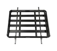 Portaequipajes universal de aluminio para coche, cesta de carga para equipaje, cesta de techo ajustable, cesta de techo para equipaje, cesta de equipaje negra, con barras, ligera, grande, estante para