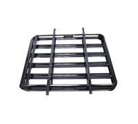 Portaequipajes Universal Negro para Techo De Coche Cesta De Equipaje con Barras para SUV Cubierta Única 127x97cm Barras Techo