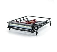 Portaequipajes universales con luz LED for coche RC Crawler SCX10 CC01 MN D90 D91 D99 MN90 MN99S a escala 1/14, 1/12 y 1/10(B)