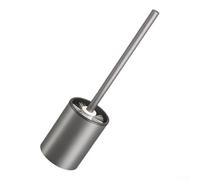 Portaescobillas de inodoro sin taladro con estante de almacenamiento, organizador de baño montado en la pared para una limpieza completa y ahorro de espacio (A)