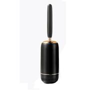 Portaescobillas para Inodoro Cepillo de Inodoro plástico con Mango Largo for Montar en la Pared, Herramienta baño sin Esquinas muertas para Limpieza de baños(Negro)