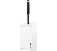 Portaescobillas para WC AIR-WOLF, acero inoxidable, revestido en blanco