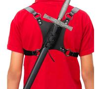 Portaespadas De Espalda Para Hombre Cinturón Vaina Cuero PU Vintage | Portacinturón Para Vacaciones Escolares Renacentista Festival Hoguera Otoño Foto Gótica Cosplay Foto Gótica