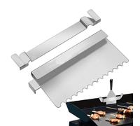 Portaespátula Grease Gate, rejilla de bloques de grasa - Pantalla de caza de alimentos de acero inoxidable 2X | Grill Barbacoa Tool Rack BBQ Jarrón de cocina para parrilla plana y otras rejillas