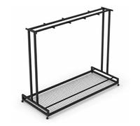 Portaesquís Autoportante de Acero para Garaje | Soporte para Snowboard de Doble Cara con Ruedas Bloqueables, Estructura Metálica y Base de Malla