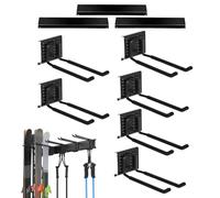 Portaesquís para garaje | de almacenamiento pesado antideslizante para equipos, soporte para snowboard montaje en pared - Para accesorios deportivos interiores exteriores casa bodega