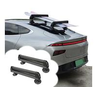 Portaesquis Portaesquís de Techo para Automóvil con Cierre de Seguridad; Sistema Robusto de Organización para Esquís de Descenso (sin Barras de Carga); Soporte(Black)