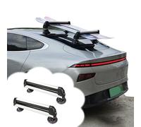 Portaesquis Portaesquís de Techo para Automóvil con Cierre de Seguridad; Sistema Robusto de Organización para Esquís de Descenso (sin Barras de Carga); Soporte(Silver)